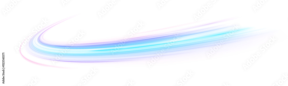 Blue stripes in the form of drill, turns and swirl. Undulate wave swirl swoosh, dynamic twisted lines. 