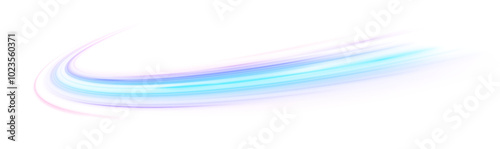 Blue stripes in the form of drill, turns and swirl. Undulate wave swirl swoosh, dynamic twisted lines. 