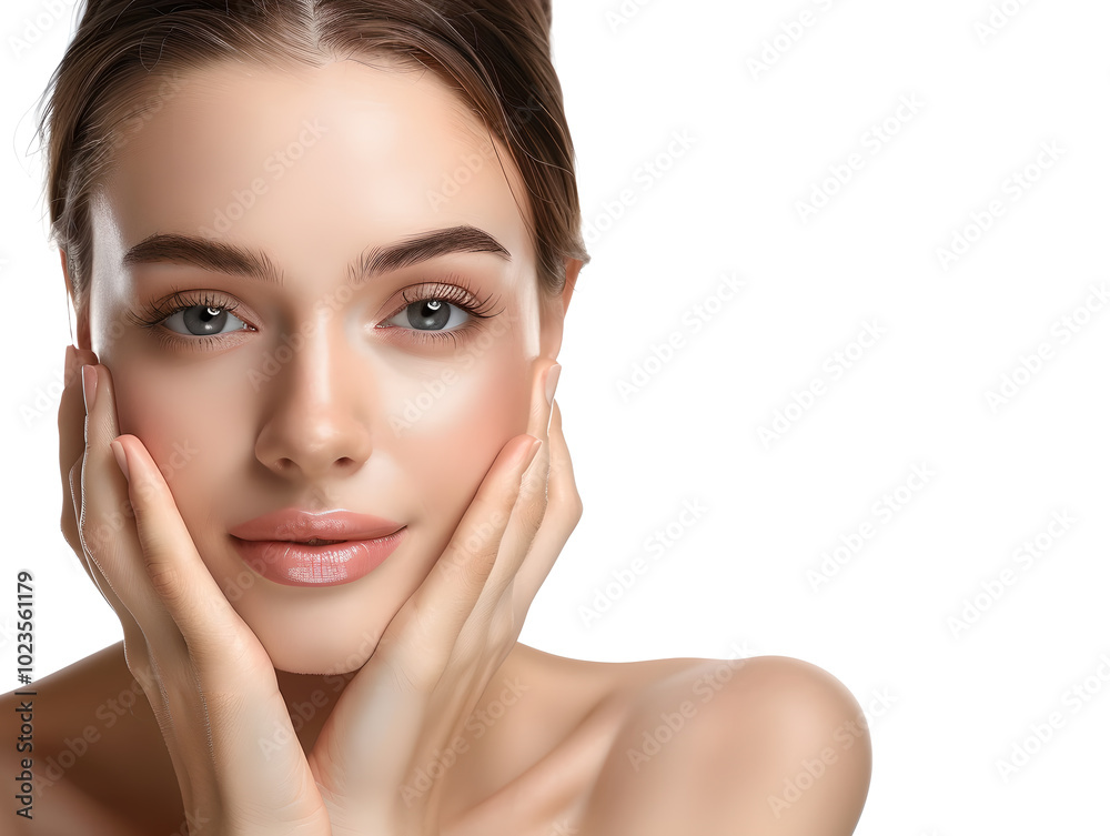 A female cosmetics model A female cosmetics model