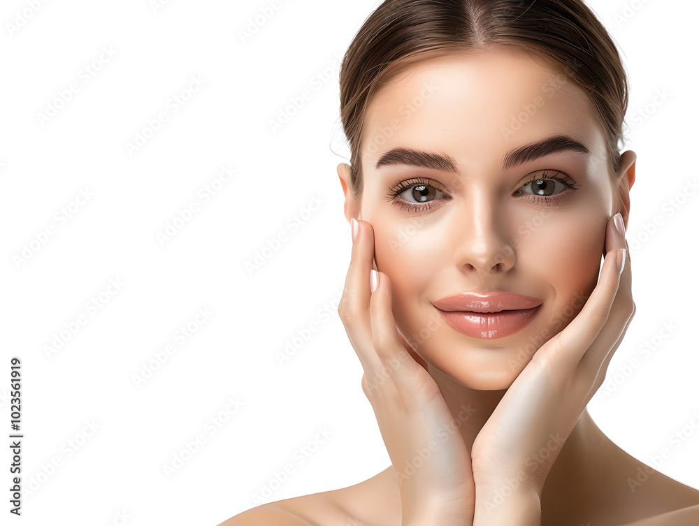 Fototapeta premium A female cosmetics model