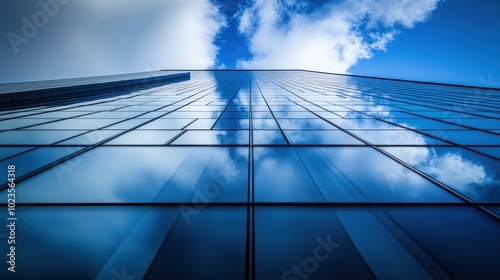 Wallpaper Mural A skyscraper reflecting clouds and blue sky, showcasing modern architecture. Torontodigital.ca