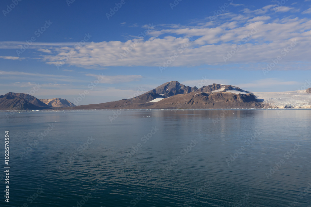 Fototapeta premium Lilliehookbreen the glacier complex in Svalbard
