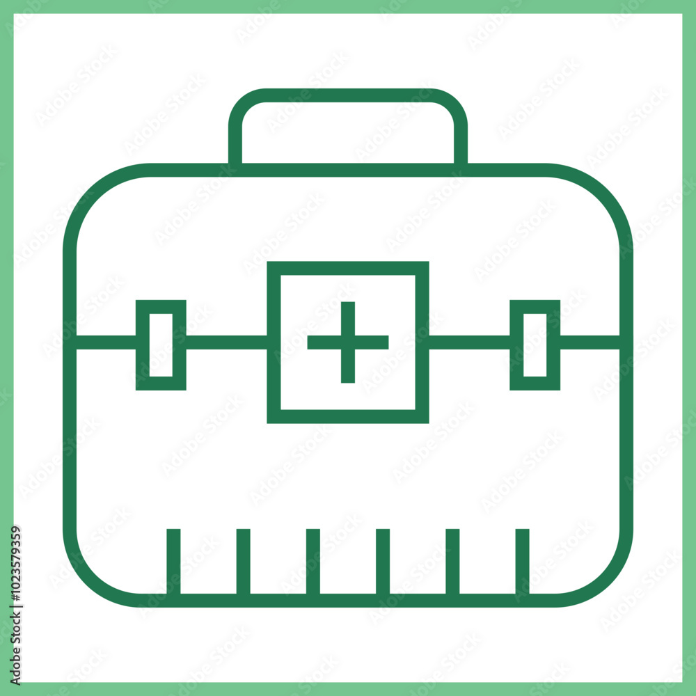 Fototapeta premium First Aid KitIcon Design
