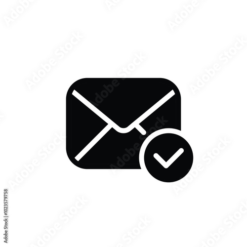 email security solid icon vector design good for web or mobile app