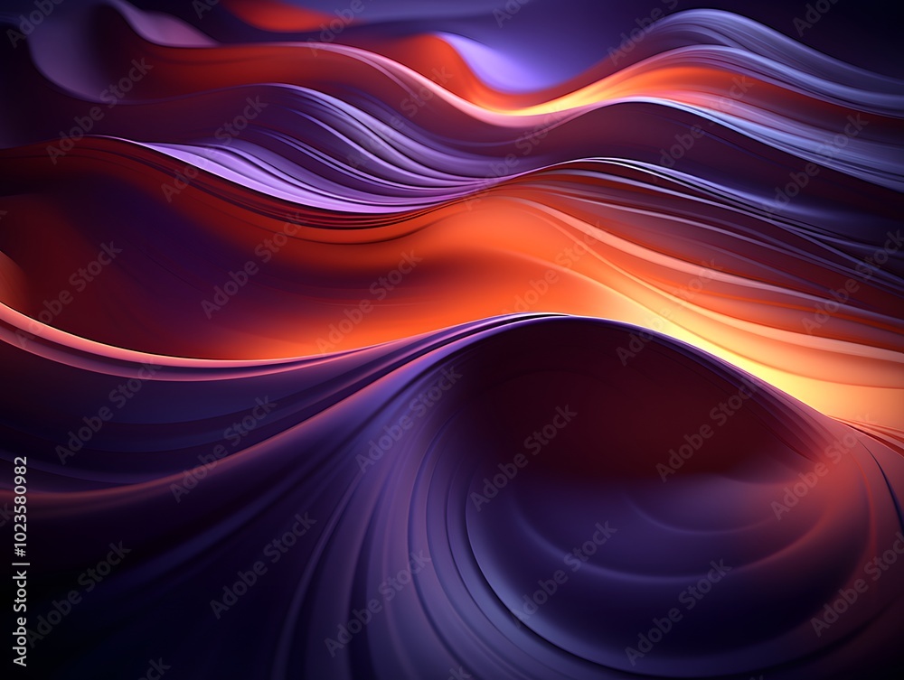 A striking, abstract photo of a kinetic sand dune in vibrant colors. The wavy, smooth texture and intricate layers create a modern, artistic backdrop that's playful and unique.