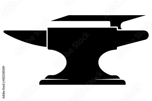 Anvil Silhouette vector illustration