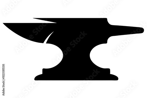 Anvil Silhouette vector illustration