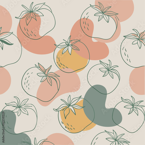 Seamless background from tomatoes