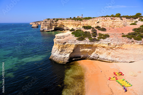 praia da malhada do baraco beach Porches algarve portugal photo