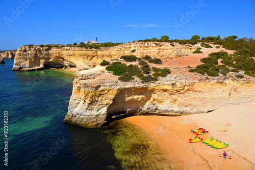 praia da malhada do baraco beach Porches algarve portugal photo