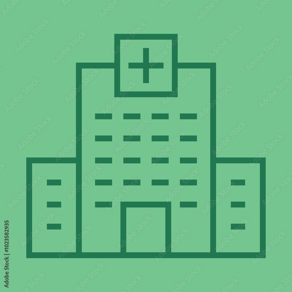 Hospital BuildingIcon Design Hospital BuildingIcon Design
