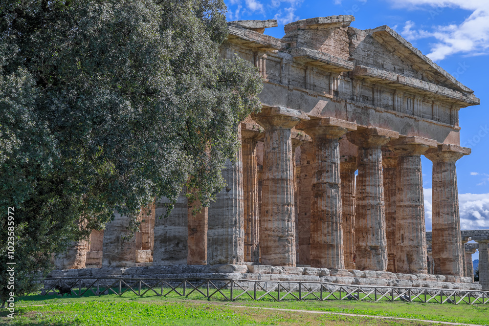 Temple of Neptune at Paestum in Italy. Temple of Neptune at Paestum in Italy.