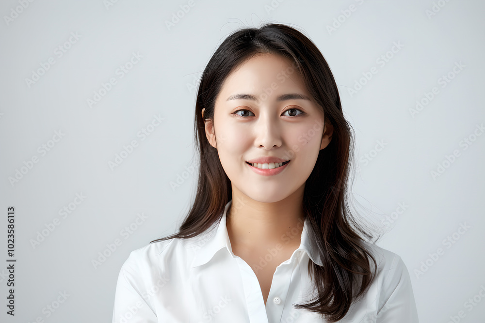 portrait of a smiling woman portrait of a smiling woman
