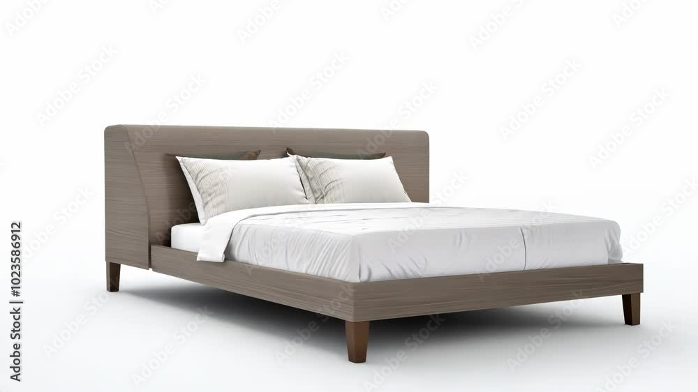 A wide shot high-resolution 3D model render of a grey bed against a white background.
A wide shot high-resolution 3D model render of a grey bed against a white background.