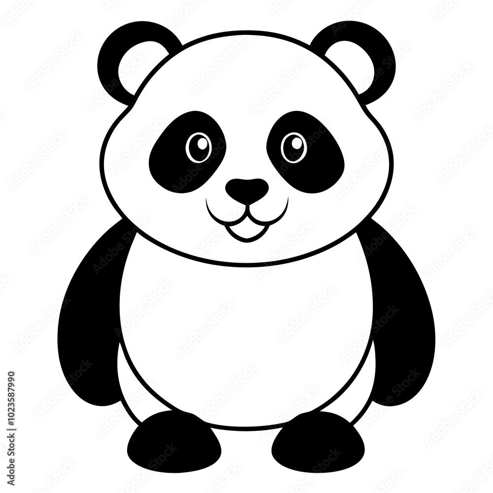 Naklejka premium Panda