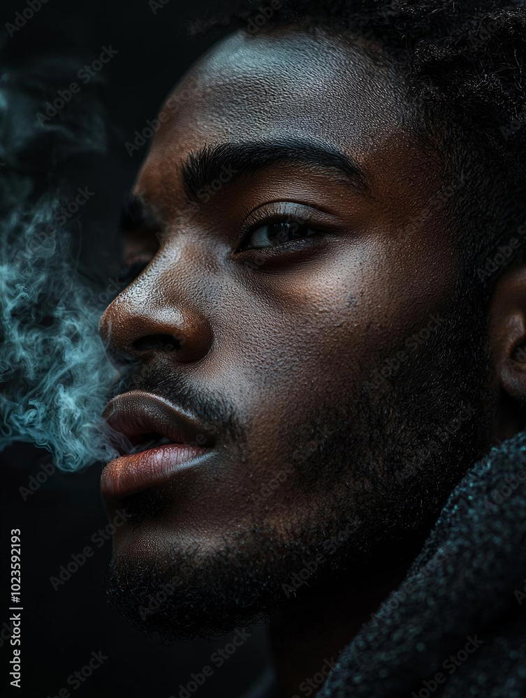 Hyper-realistic portrait of A YOUNG black man Hyper-realistic portrait of A YOUNG black man