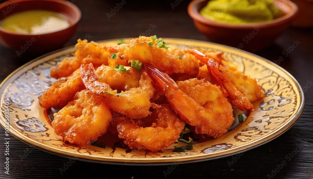 shrimp with mustard spicy Chinese cuisine shrimp with mustard spicy Chinese cuisine