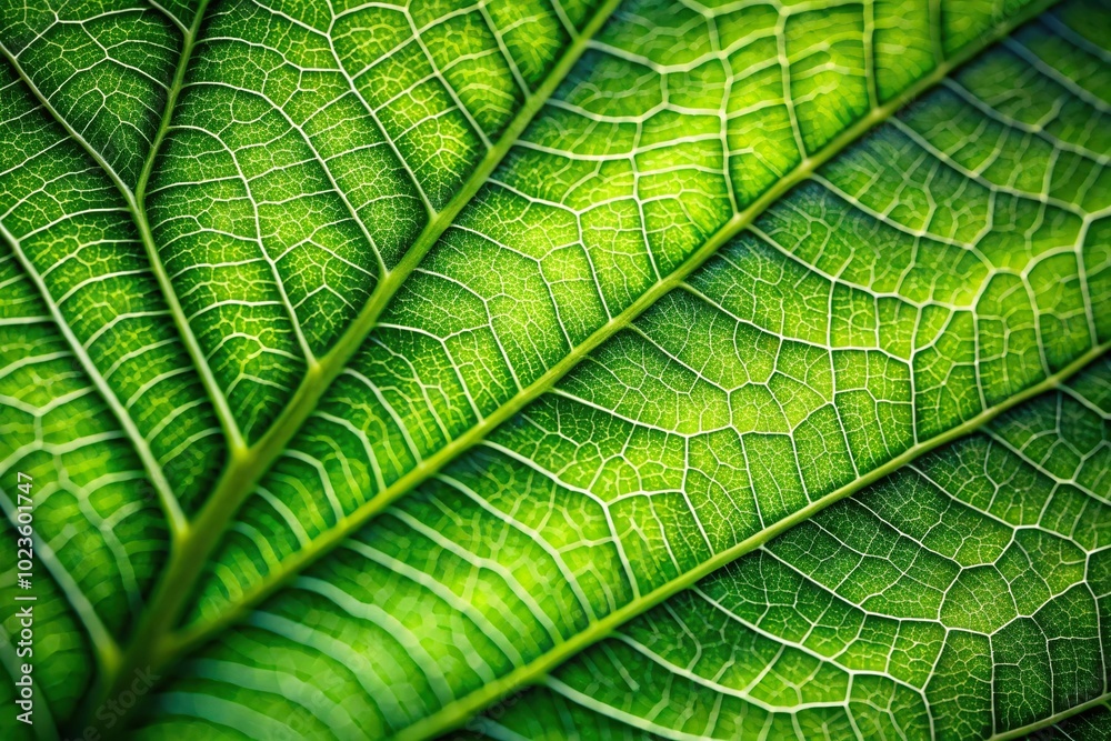 Green leaf background texture with depth of field