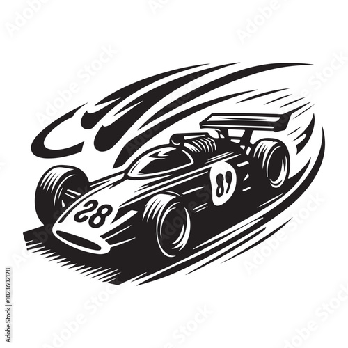 Minimalist car icon vector illustration, Generative Ai