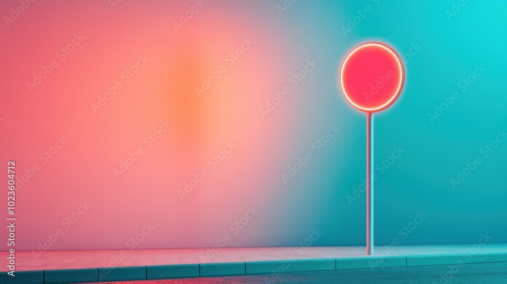 A street corner lit by a single neon sign, casting a vibrant glow on the surrounding cityscape. A street corner lit by a single neon sign, casting a vibrant glow on the surrounding cityscape.
