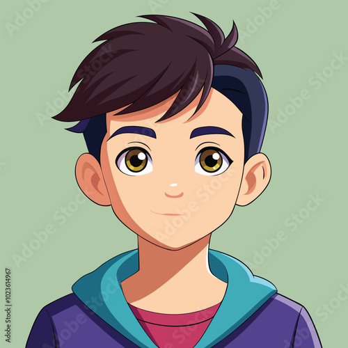 young boy vector