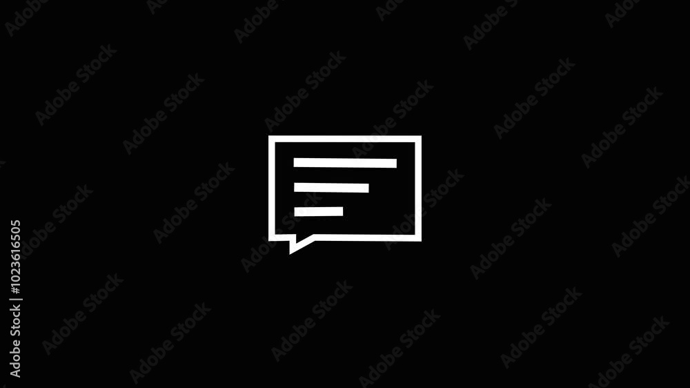 message icon isolated 