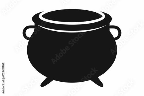 

Witch cauldron poison brew silhouette vector, Cauldron silhouette
