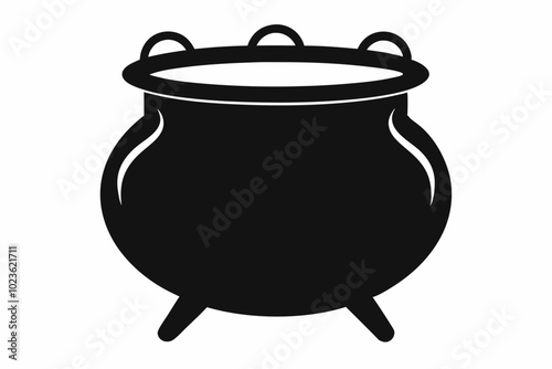 

Witch cauldron poison brew silhouette vector, Cauldron silhouette

