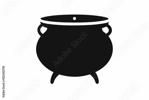 

Witch cauldron poison brew silhouette vector, Cauldron silhouette
