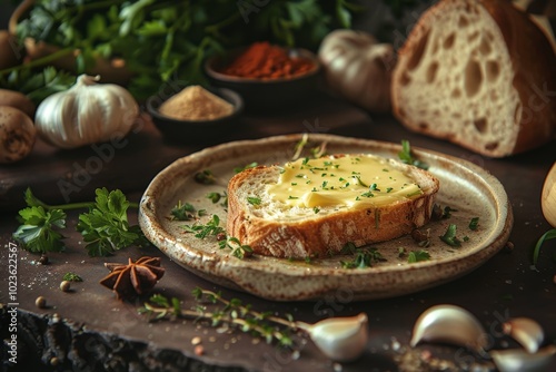 Buttered Toast with Parsley