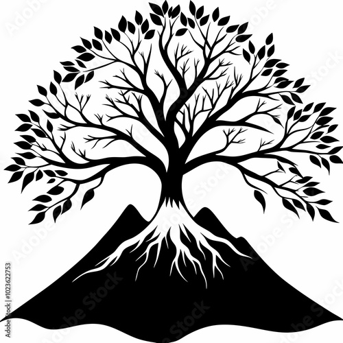  mountain-ash tree-silhouette