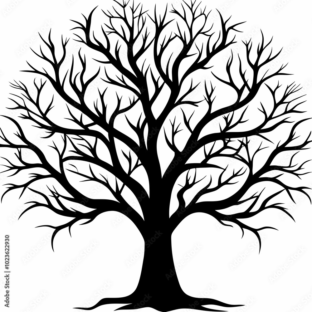 Obraz premium Mesquite-tree-silhouette