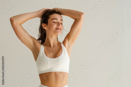 Sportswear apparel woman bra. photo