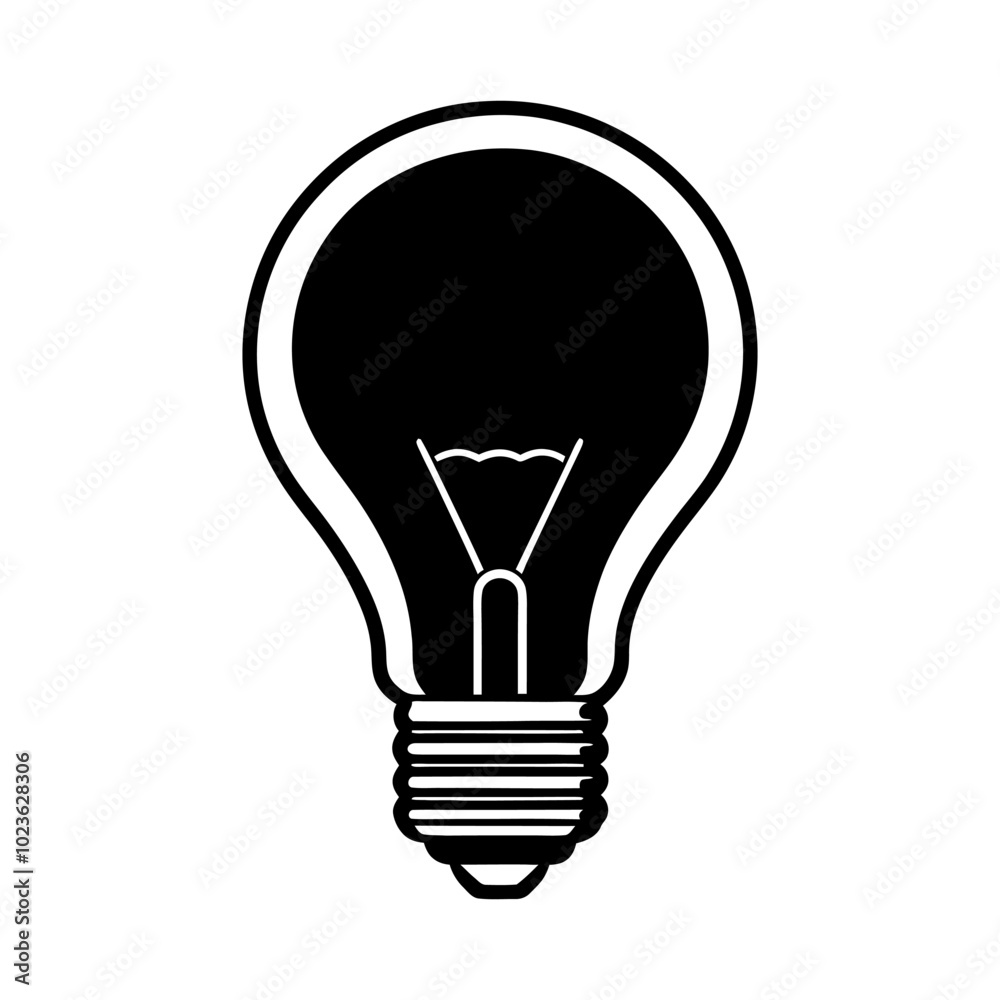 Light Bulb Icon Ideal for Ideas and Innovation Illustrations Light Bulb Icon Ideal for Ideas and Innovation Illustrations