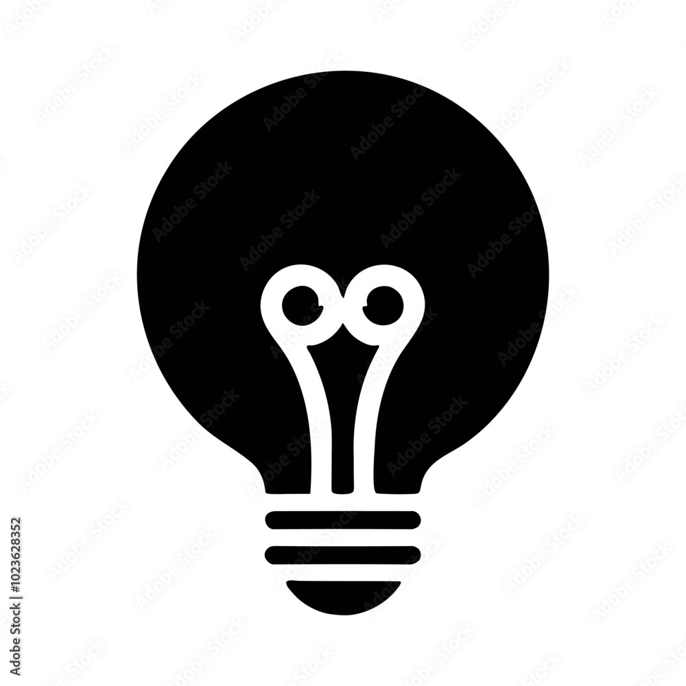 bulb icon vector art illustration image bulb icon vector art illustration image