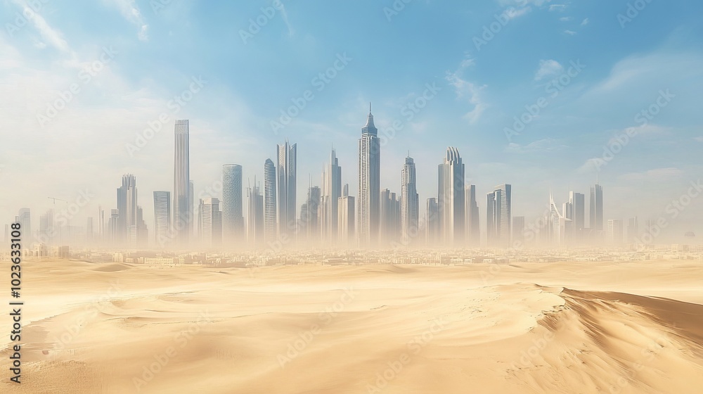 City of the future by the water: high-rise buildings towers and heat City of the future by the water: high-rise buildings towers and heat