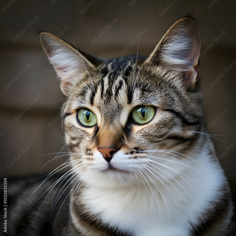 close up portrait of a cat close up portrait of a cat