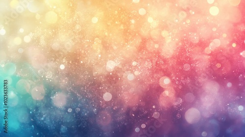 Abstract pastel rainbow background featuring vivid colors and soft bokeh lights creating a refreshing and dreamy summer texture Ideal for various creative projects