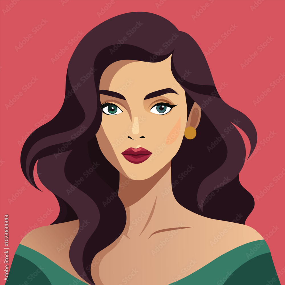 beautiful lady vector