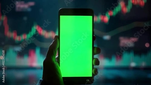 Mockup space of a mobile screen in a office using technology. ocial media content app scroll and contact planning a digital project
