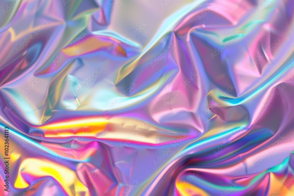 Abstract holographic foil background with blurry iridescent effect. Abstract holographic foil background with blurry iridescent effect.