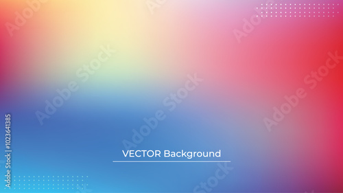 Wallpaper Mural Smooth and blurry colorful gradient mesh background. Modern bright rainbow colors. Easy editable soft colored vector banner template. Premium quality Torontodigital.ca