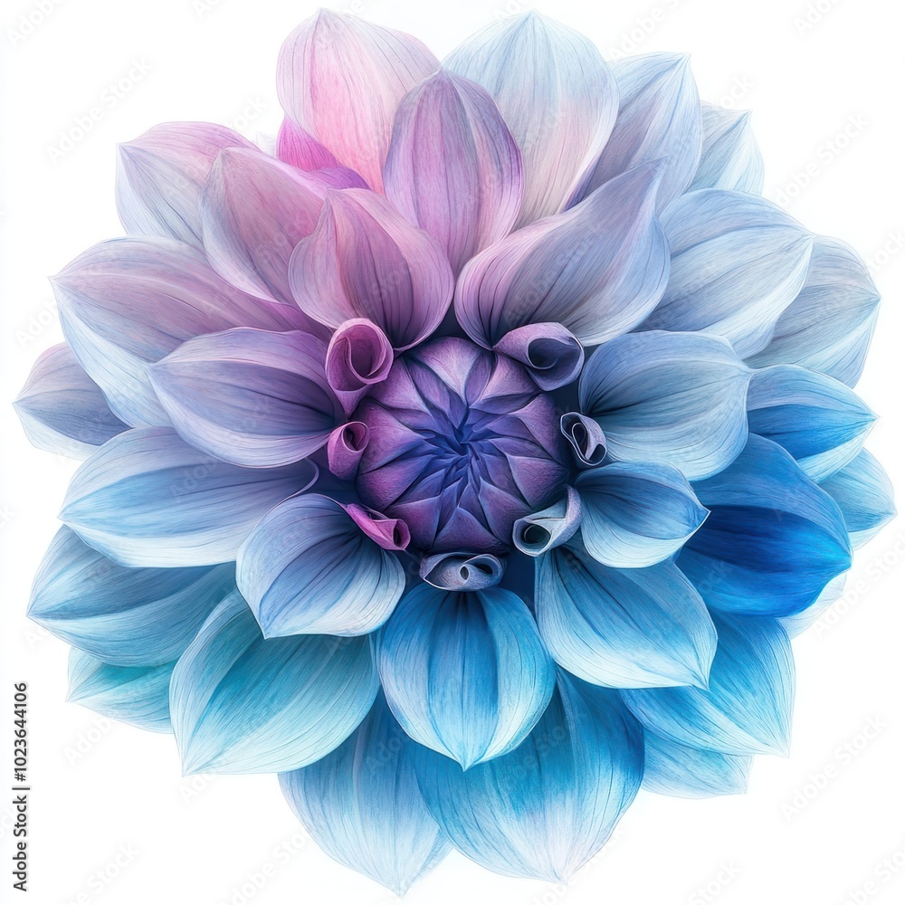 Fototapeta premium Aesthetic flower blossom dahlia plant.