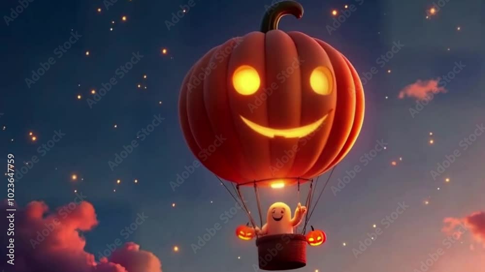 Happy Halloween greeting with pumpkins. Holiday halloween animation background. Happy Halloween greeting with pumpkins. Holiday halloween animation background.