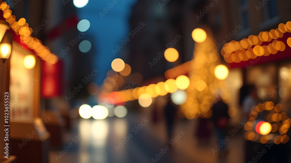 Artifical Intelligence generated bokeh abstract light background. Festive Background With Artifical Intelligence generated bokeh abstract light background. Festive Background With