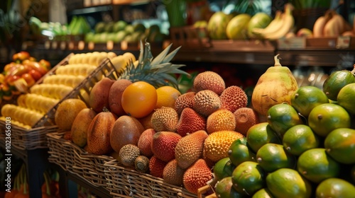 Vibrant Guineps Fresh and Exotic Fruit Display at a Premium Market Tempting Health Enthusiasts with Nature's Bounty
