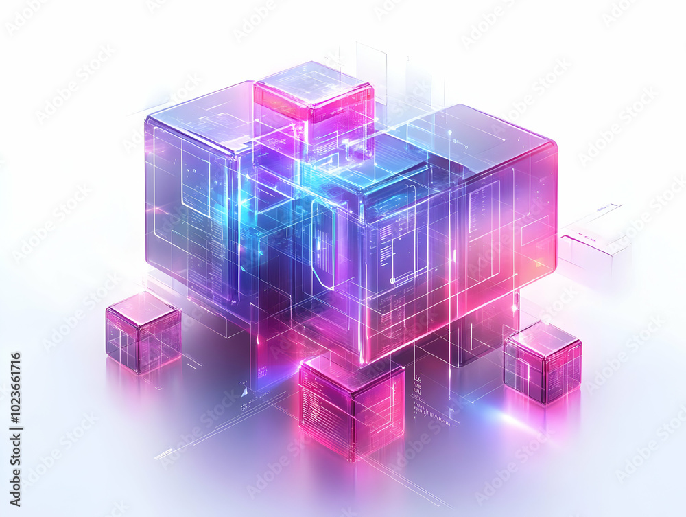 Flat Crystalline Data Storage Concept: Macro Shot of Transparent Crystal Structure Featuring Holographic Data Patterns and Light Refractions in a Smart Business Illustration Flat Crystalline Data Storage Concept: Macro Shot of Transparent Crystal Structure Featuring Holographic Data Patterns and Light Refractions in a Smart Business Illustration