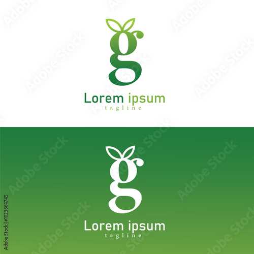 Elegant Green Gradient Letter G Vector Logo Element