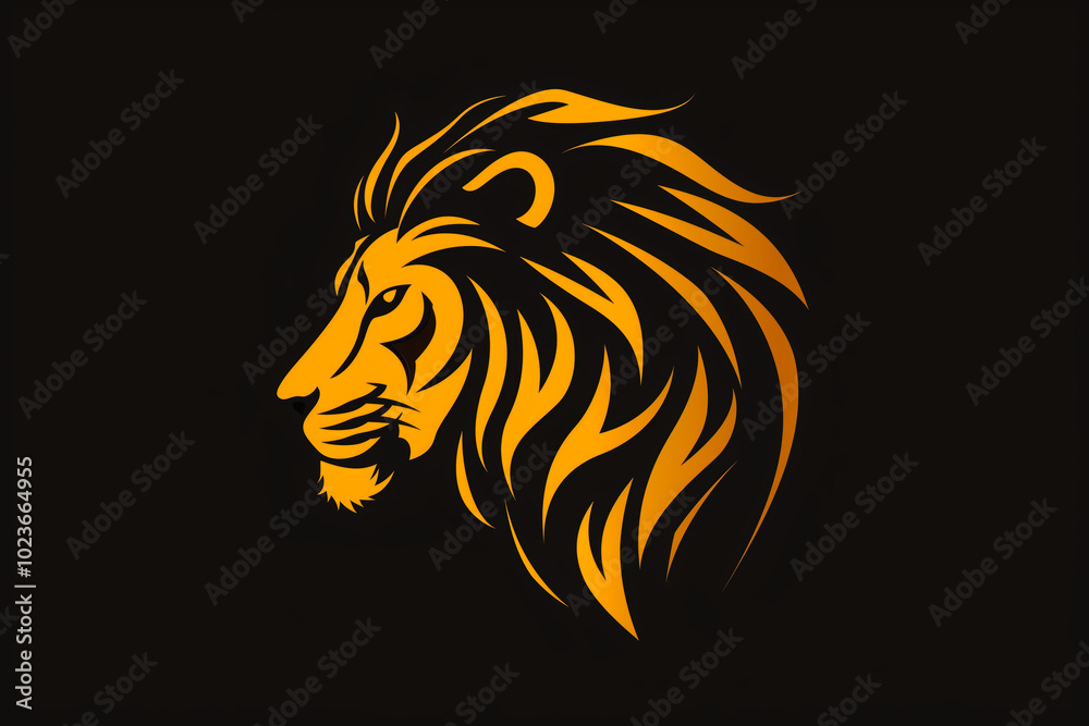 Illustration of a lion for logo design. Illustration of a lion for logo design.