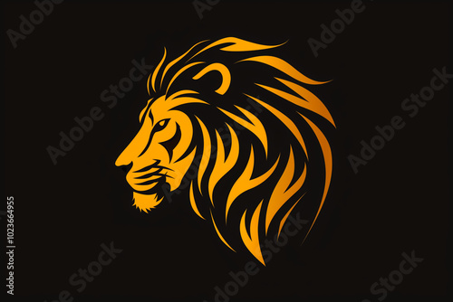 Illustration of a lion for logo design.